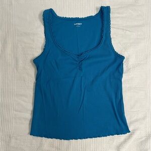 Old Navy Cinched Rib Knit Tank Top
